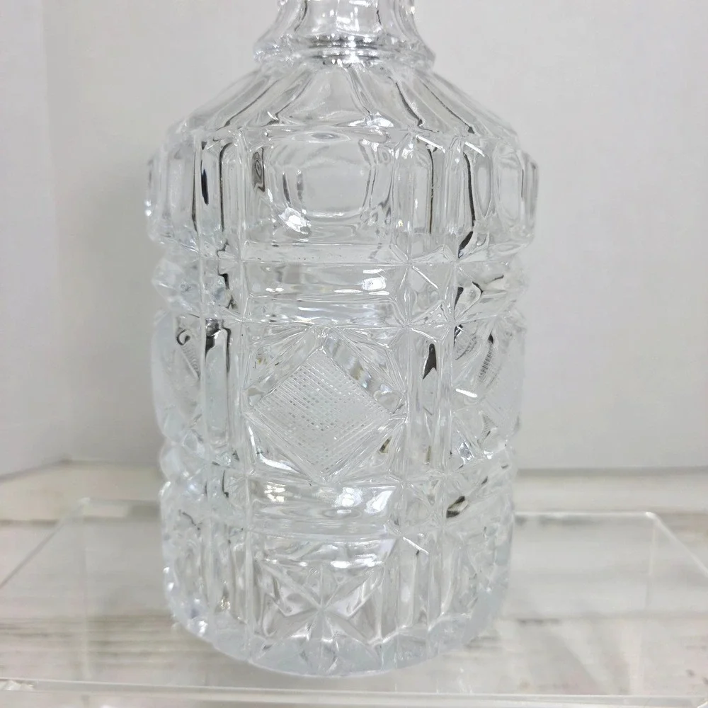 Vintage Heavy Cut Crystal Whiskey Decanter 10